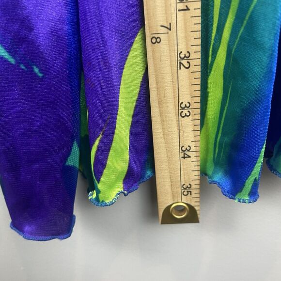 Vintage Oscar de la Renta Swimwear Women Swim Cover Up Large Retro Pockets Artsy - Picture 8 of 8